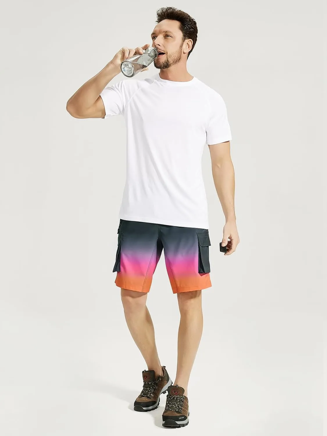 VAYAGER Men's Hiking Cargo Shorts Lightweight Multi Pocket Casual Outdoor Travel Shorts for Fishing Camping