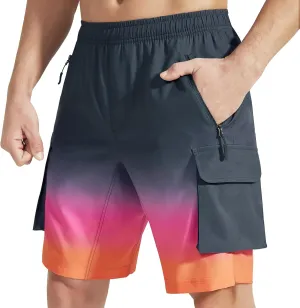 VAYAGER Men's Hiking Cargo Shorts Lightweight Multi Pocket Casual Outdoor Travel Shorts for Fishing Camping