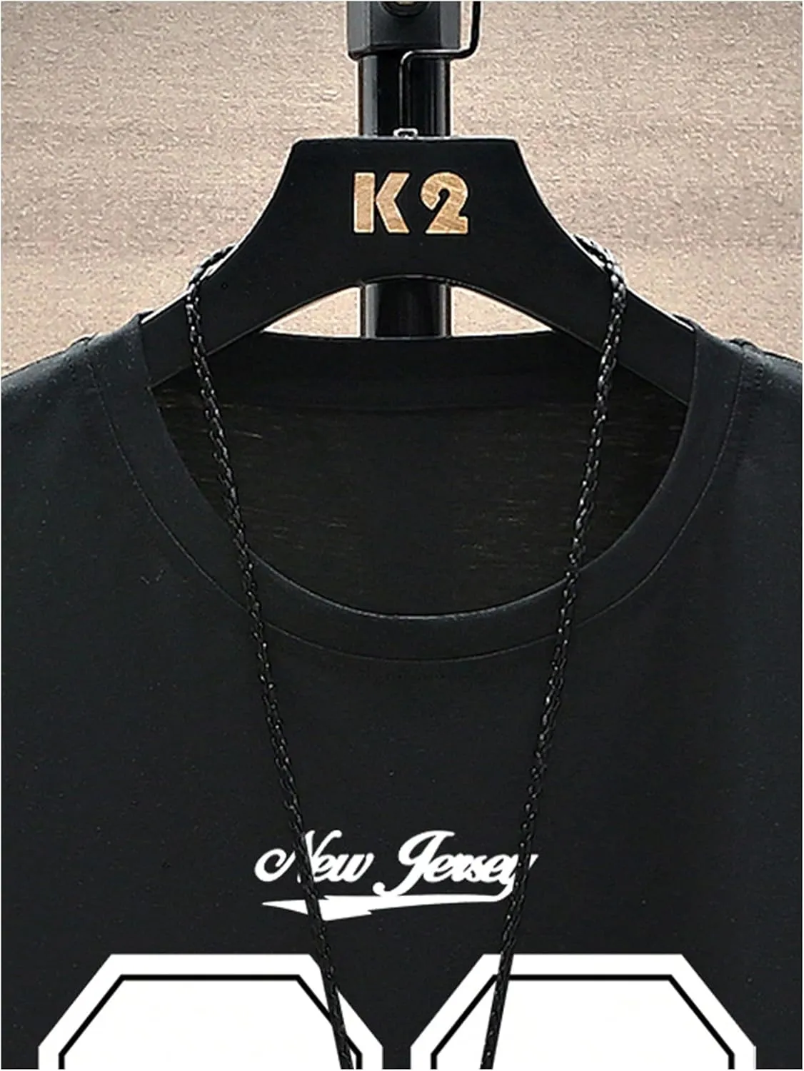 Verdusa Men's Jersey Shirt Letter Print Short Sleeve Round Neck Athletic Tee Tops