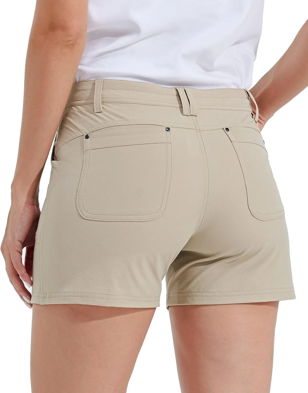 Willit Women's Golf Hiking Shorts Quick Dry Athletic Casual Summer Shorts with Pockets 4.5 in