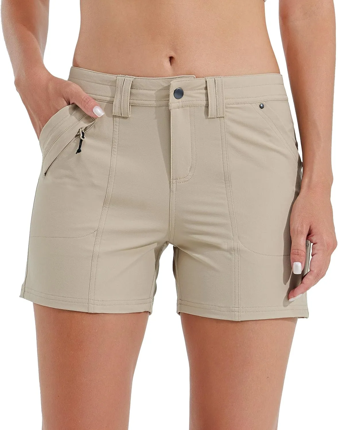 Willit Women's Golf Hiking Shorts Quick Dry Athletic Casual Summer Shorts with Pockets 4.5 in