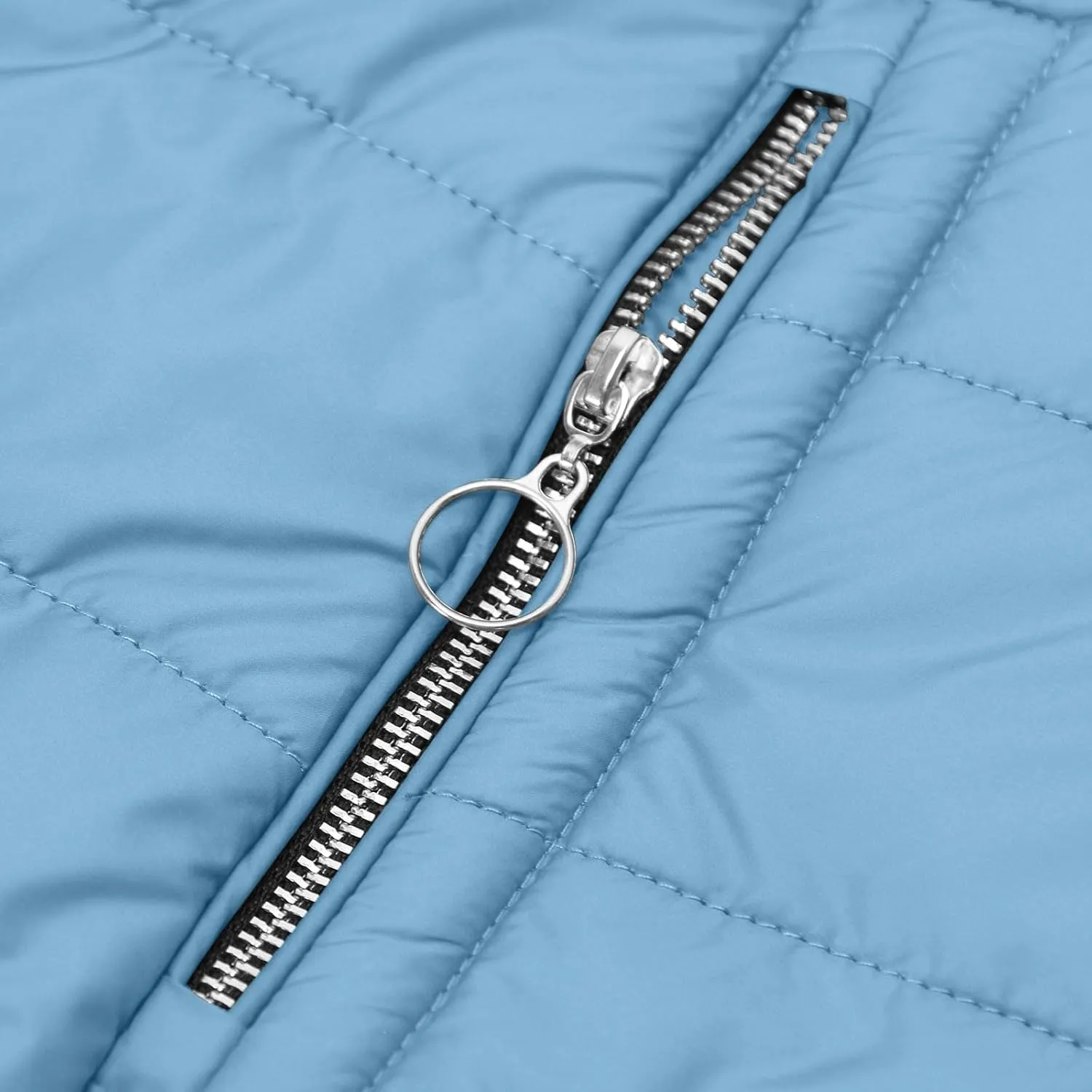 Winter Coats for Women Fleece Lining Puffer Down Parkas Jackets Warm Padded Bubble Zip Up Hooded Outwear with Pockets