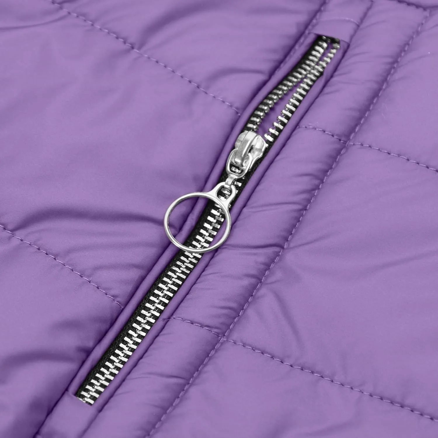 Winter Coats for Women Fleece Lining Puffer Down Parkas Jackets Warm Padded Bubble Zip Up Hooded Outwear with Pockets