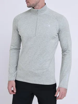 Winter Run Thermal Long Sleeve Running Top For Men With Brushed Inner Fabric