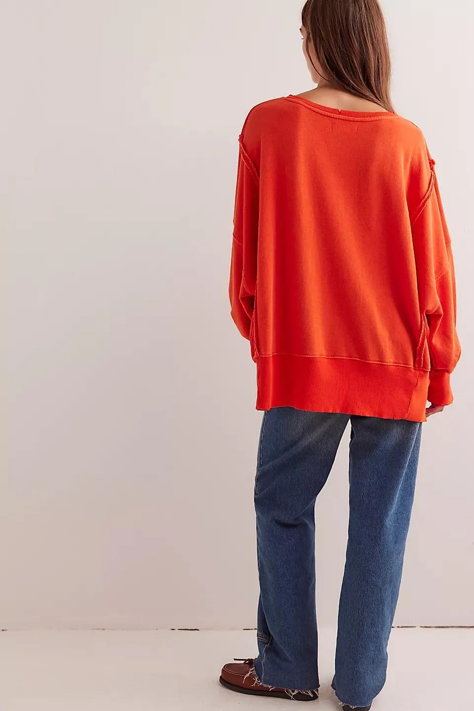 Women Oversized Graphic Sweatshirt Y2K Long Sleeve Crewneck Drop Shoulder Tee Shirt Vintage Loose Fit Pullover Tops