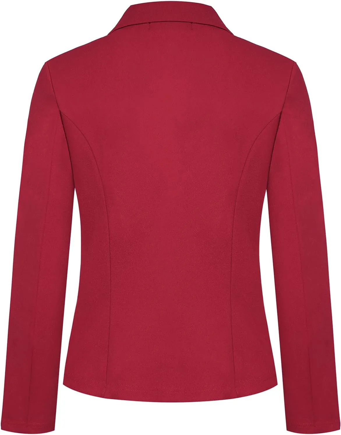 Women's Blazer Jackets Buttons Open Front Long Sleeve Notch Collar Professional Suit Blazers with Pockets