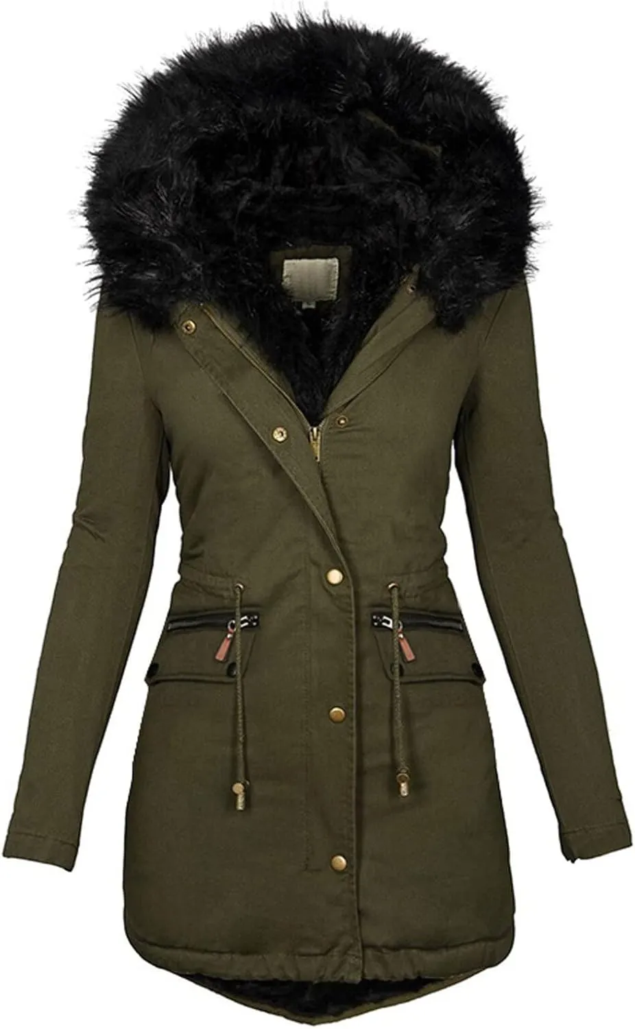Womens Coats Winter Hoodie Mid Length Hoodie Long Sleeved Top Winter Coat Puffer Coat Winter Coats For Women Plus