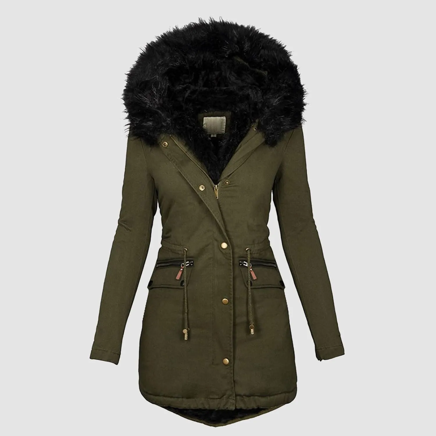 Womens Coats Winter Hoodie Mid Length Hoodie Long Sleeved Top Winter Coat Puffer Coat Winter Coats For Women Plus