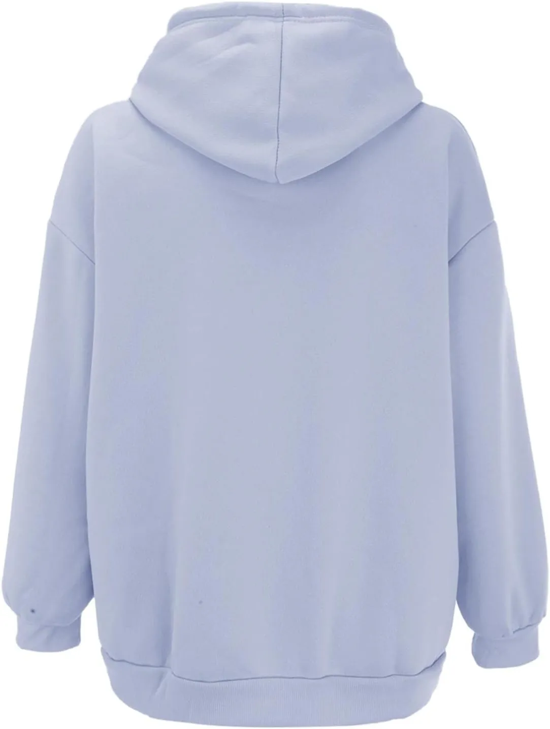 Women's Hoodies Full Zipper Hooded Sweatshirt Cute Fall Casual Oversized Drawstring Jackets with Pockets Winter Clothes