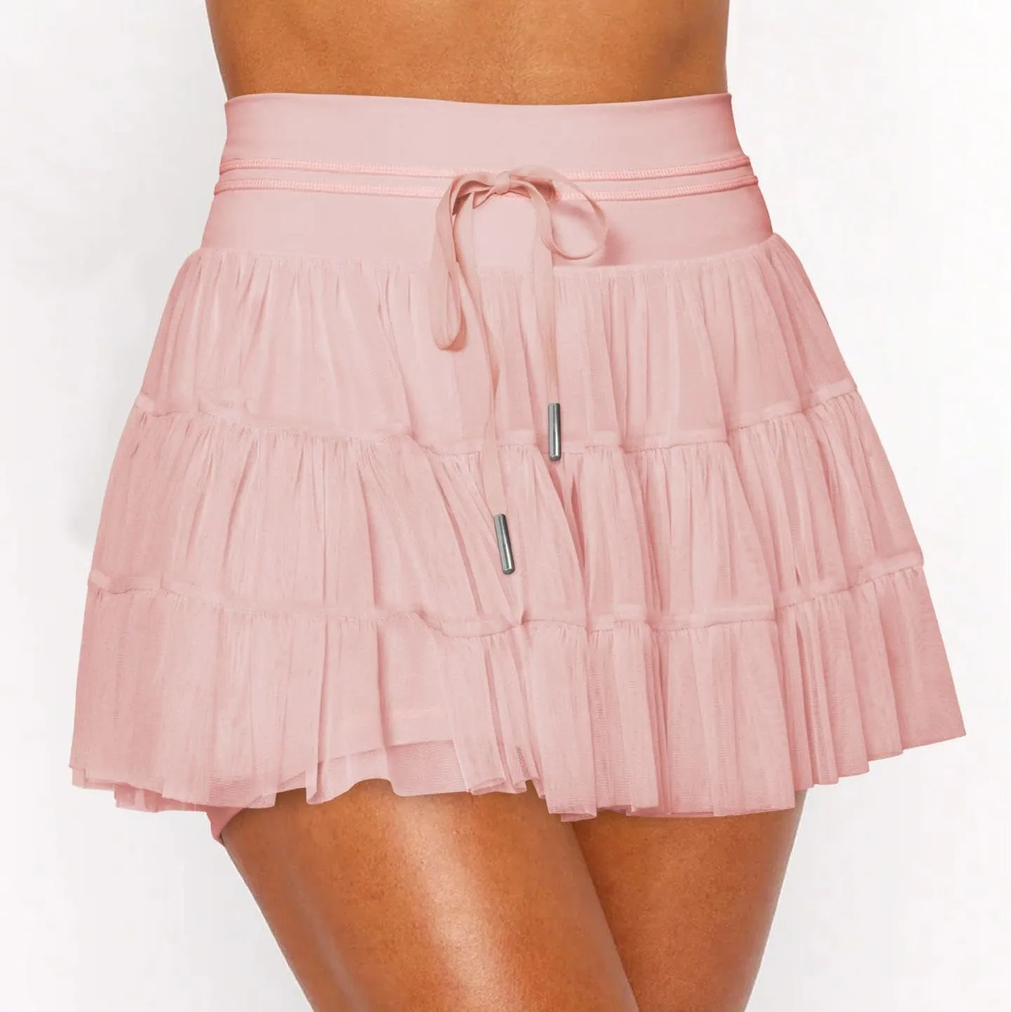 Women's Tennis Sweet Skirts with Shorts High Waisted with Pockets Inner Shorts for Athletic Skirts