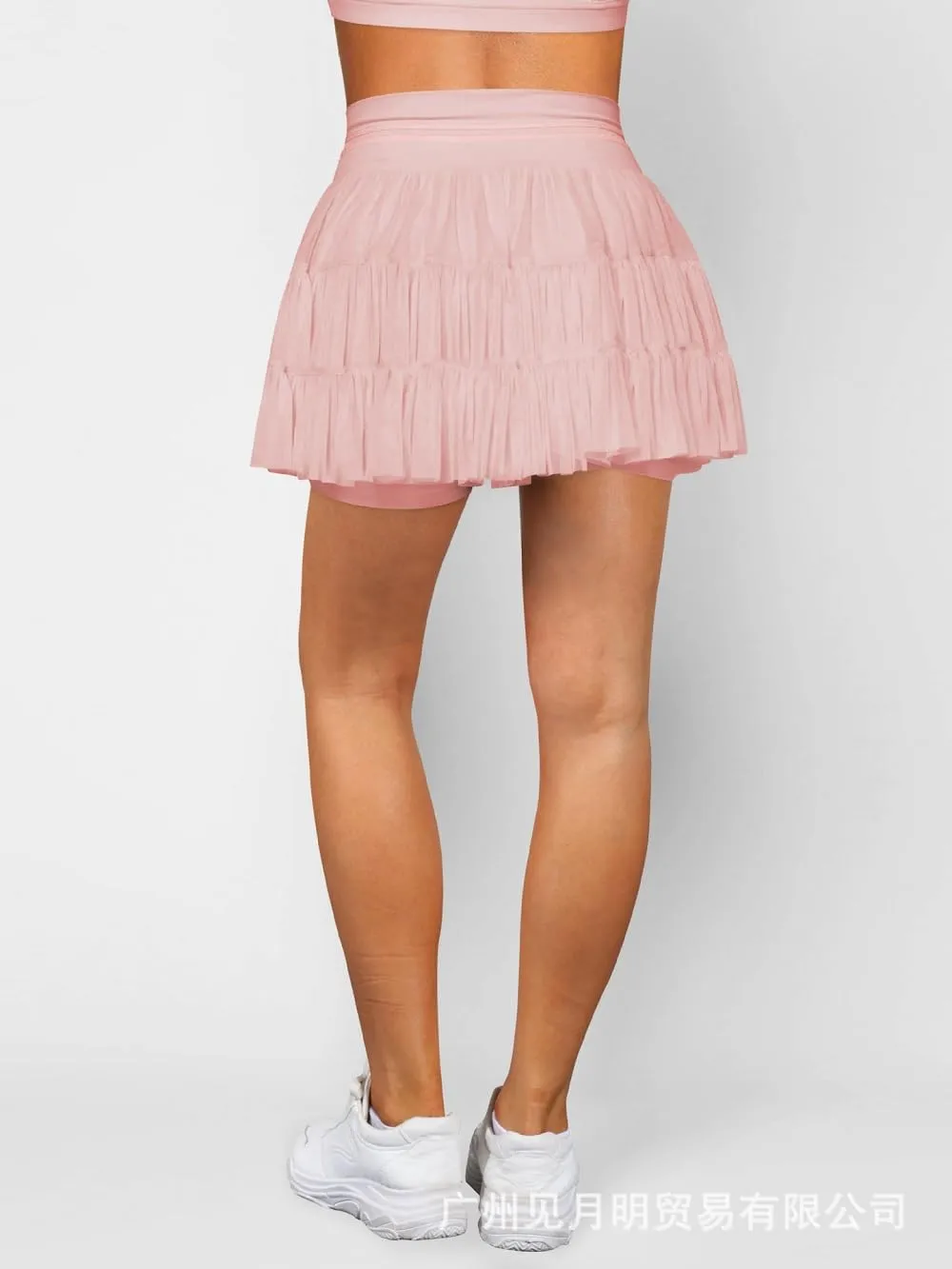 Women's Tennis Sweet Skirts with Shorts High Waisted with Pockets Inner Shorts for Athletic Skirts
