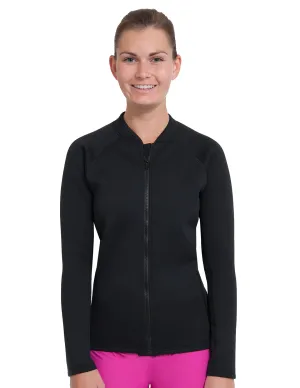 Women's  Thermal Zip Top - Black