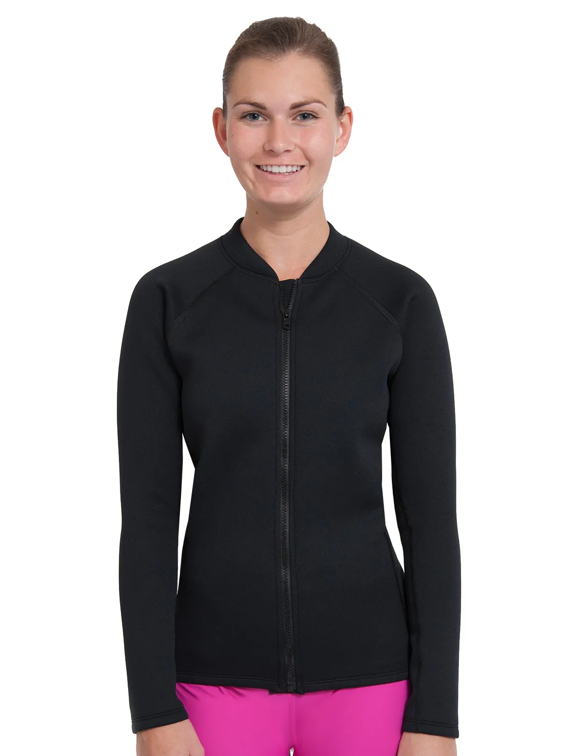 Women's  Thermal Zip Top - Black