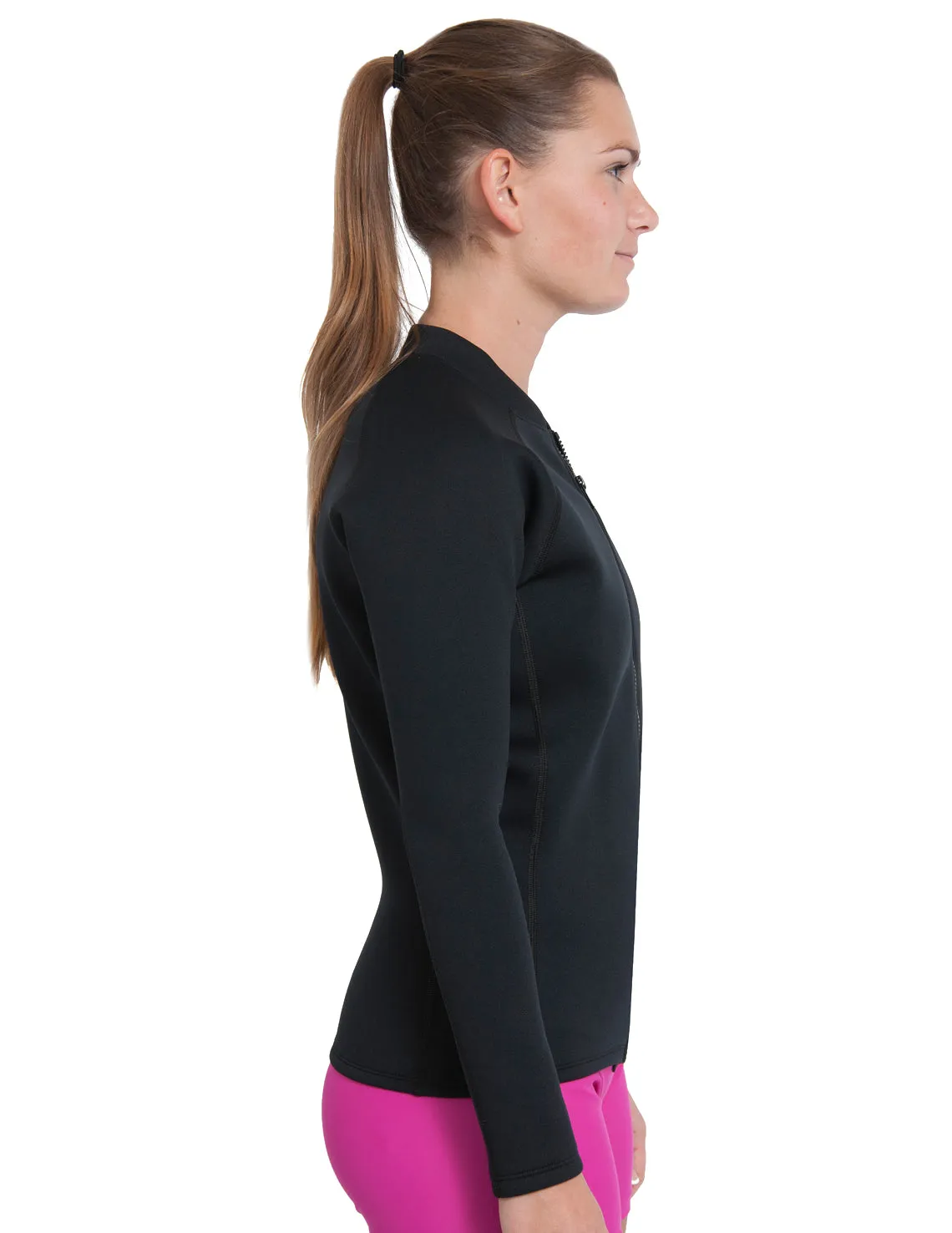 Women's  Thermal Zip Top - Black
