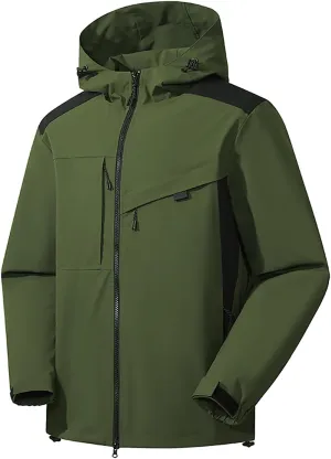 Womens Waterproof Rain Jacket Lightweight Windproof Raincoat Active Outdoor Hiking Trench Coats Windbreaker