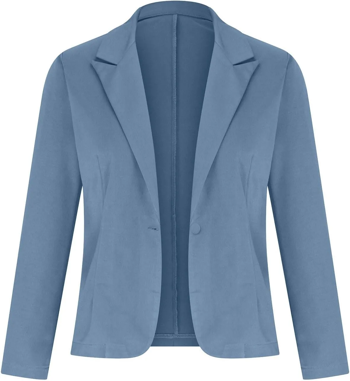 Womens Work Office Blazer 2024 Fashion Business Casual Blazers Lapel Collar Open Front Long Sleeve Suit Jackets