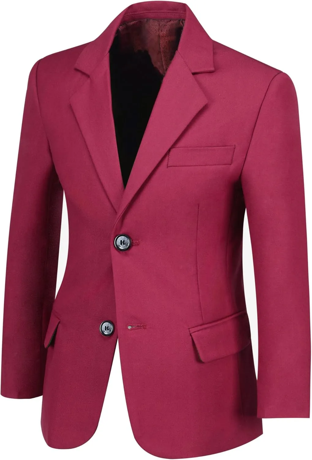 Yanlu Boys Suits Blazer Burgundy Slim Fit Boy Suit Coat