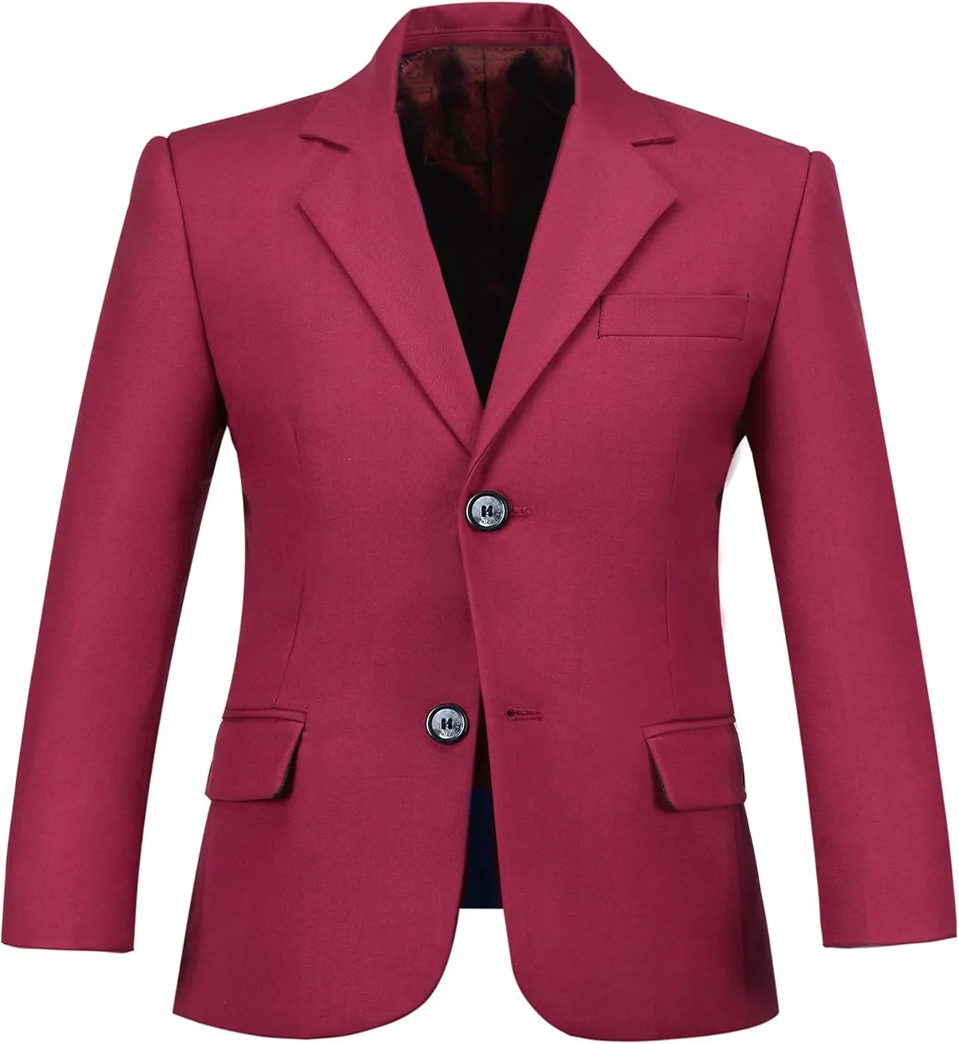 Yanlu Boys Suits Blazer Burgundy Slim Fit Boy Suit Coat